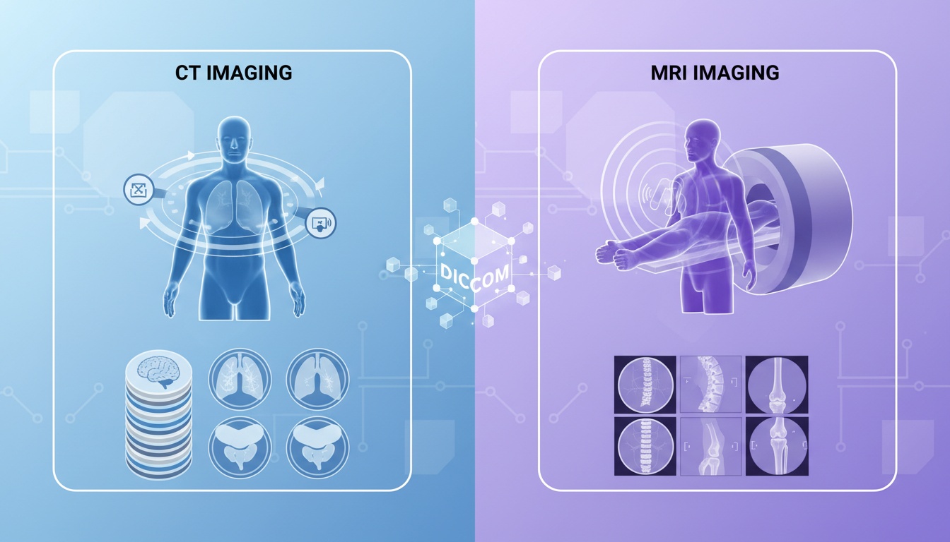 CT and MRI Imaging Created by PostDICOM